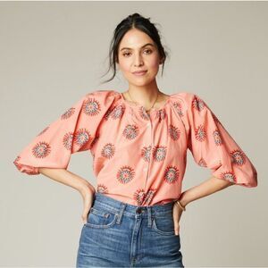 Tucker The Classic Blouse Morning Medallions in Silk Cotton